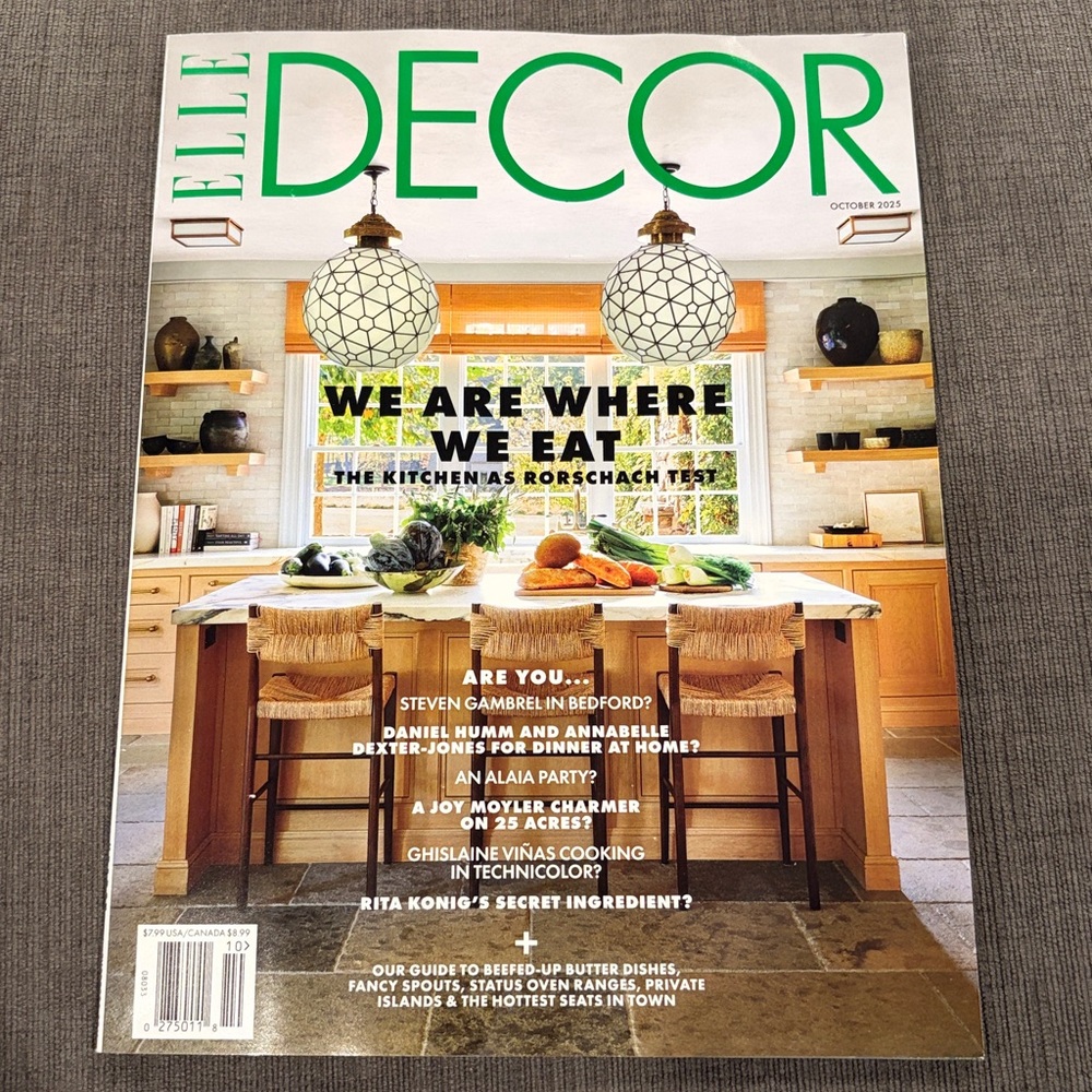 Elle Decor Magazine - October 2025 - NEW!!     home decor dining kitchen cooking